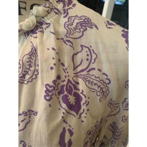 MOTF FLORAL PRINT TIE NECK LIGHTWEIGHT BLOUSE LONG SLEEVES - Picture 4 of 7